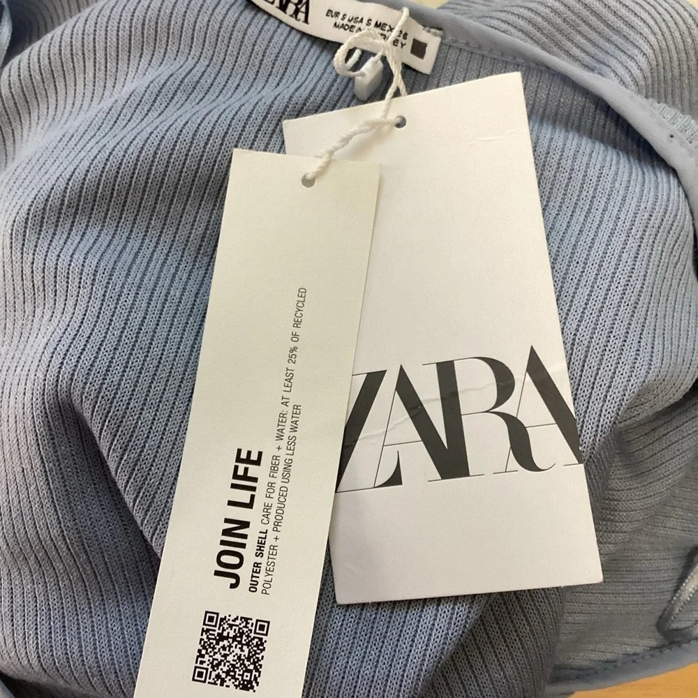 Zara Button Down Top New Small - image 5